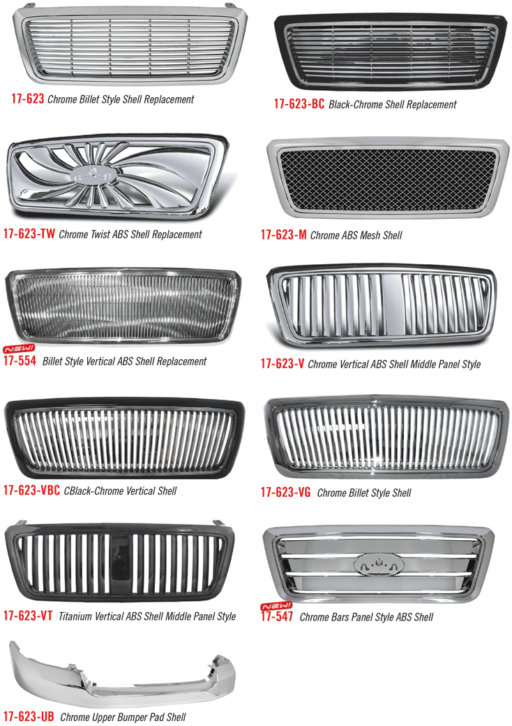 Bumper Billet Grille Grill Insert Combo Logo Cutout For 2004-2005 Ford F-150 Honeycomb Style ZMAUTOPARTS Upper 